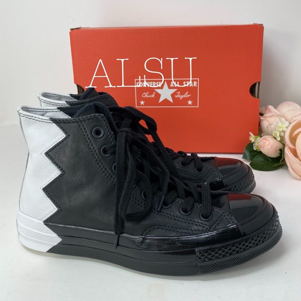 Converse Chuck 70 High Top Leather Black White W - Picture 6 of 8